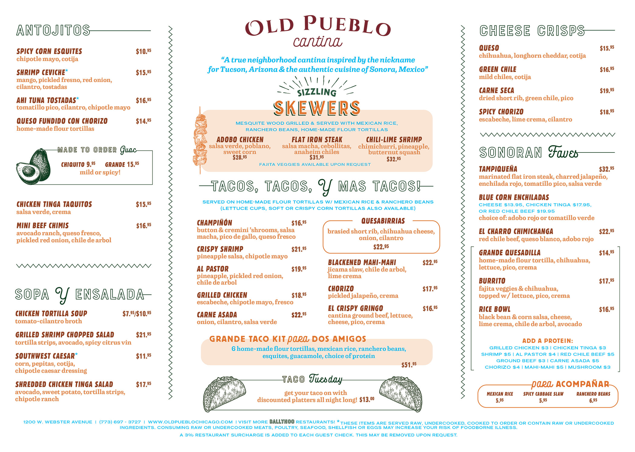 Dinner Menu